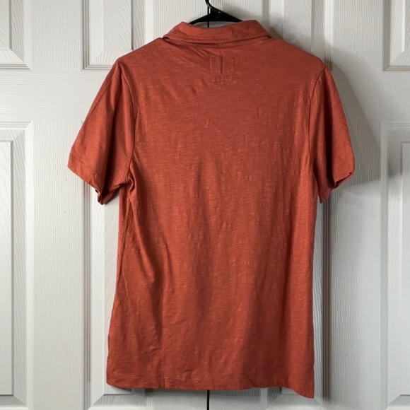 Goodfellow Mens Polo Shirt Colorado Rust Red Short Sleeve Collar Standardized S - Picture 7 of 8